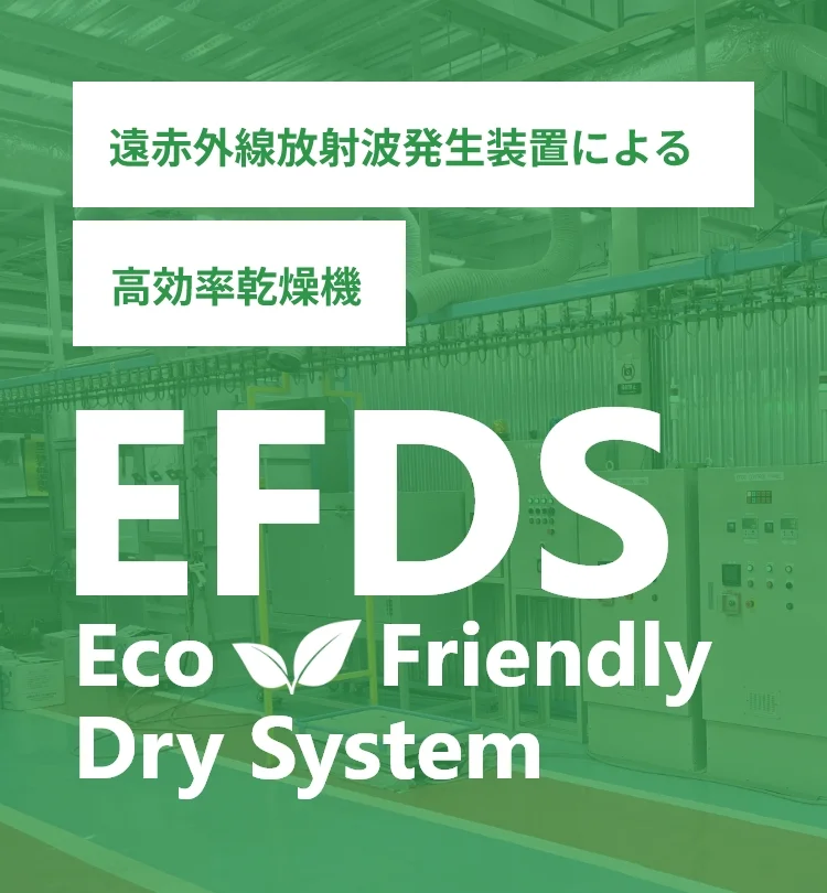 遠赤外線放射波発生装置による高効率乾燥機 EFDS Eco Friendly Dry System